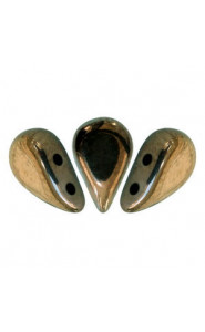 Les perles par Puca® Amos beads Dark gold bronze 23980/14485